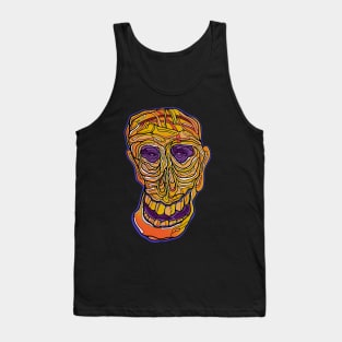 Twisted smiling skull Tank Top